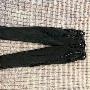 Size 1 Black Jeans with Tie - Barely Worn